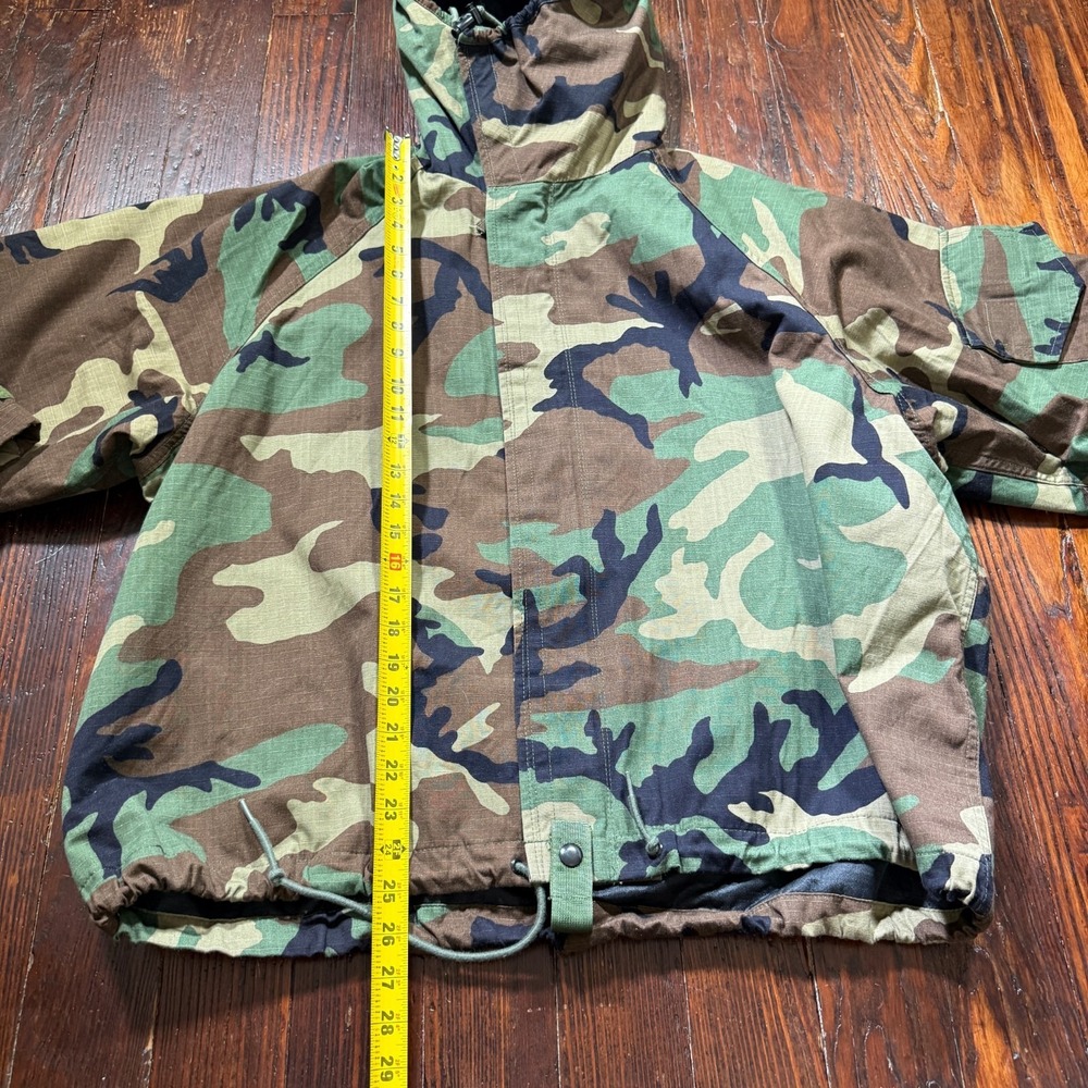 US Military Woodland Camo Chemical Protective Overgarment Jacket Pants Set Large - Picture 3 of 15